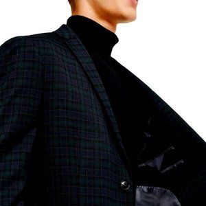 TOPMAN - Bampton Check Slim Fit Suit Jacket